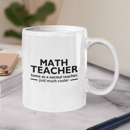 Math Teacher Funny Math Kaffemugg