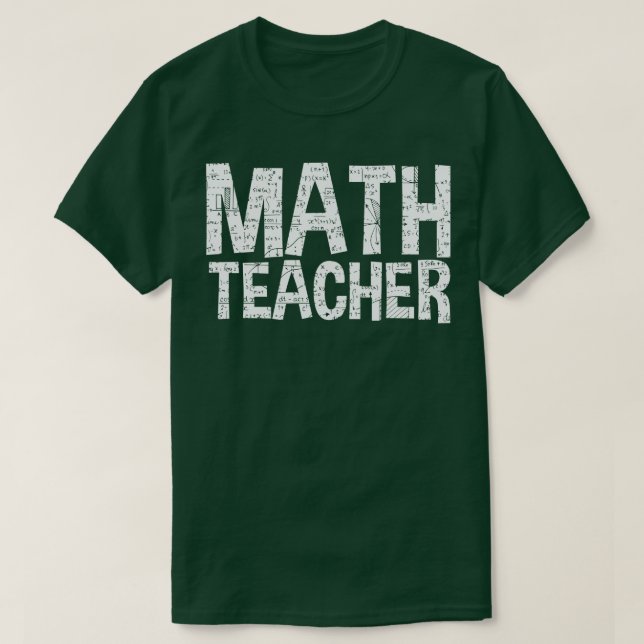 Math Teacher Funny T Shirt (Design framsida)
