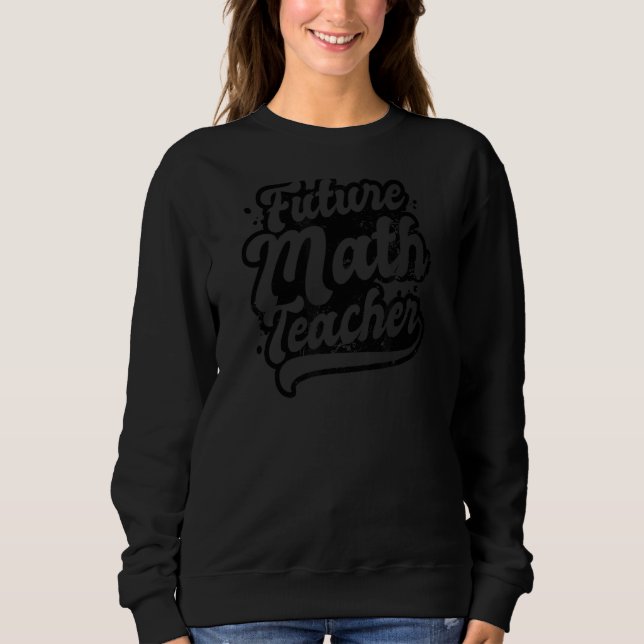 Math Teacher Future Teacher T Shirt (Framsida)