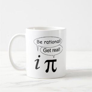 Math Teacher Gift: i vs Pi Kaffemugg