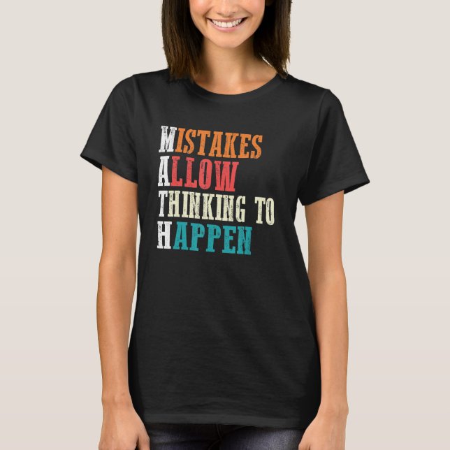 Math Teacher Graphic Best Math Teacher T Shirt (Framsida)