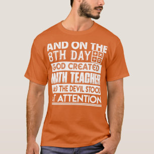 Math Teacher Gud Skapat Math Teacher T Shirt