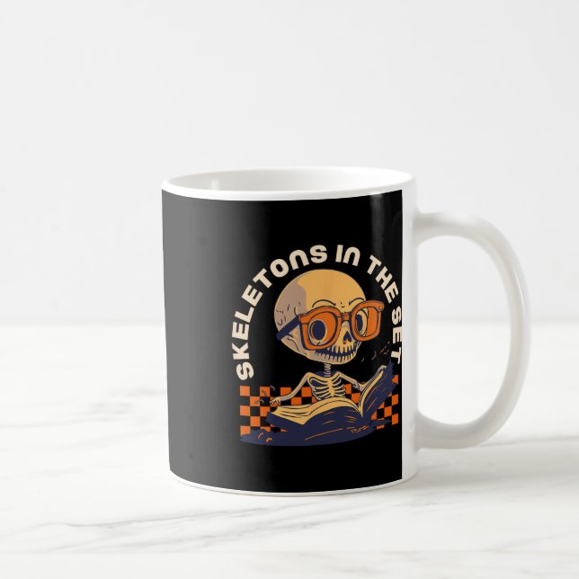 Math Teacher Halloween Comstume Fall Pumpkin Ghost Kaffemugg (Höger)