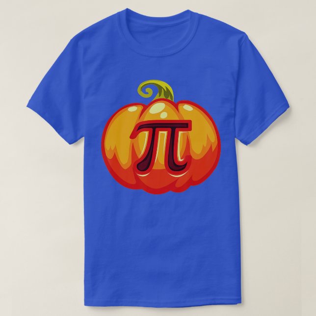 Math Teacher Halloween Costume Pumpkin Pi Pun Paj T Shirt (Design framsida)