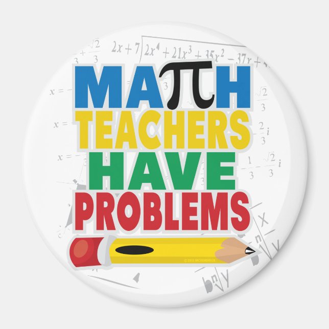 Math Teacher har problem Magnet (Framsidan)