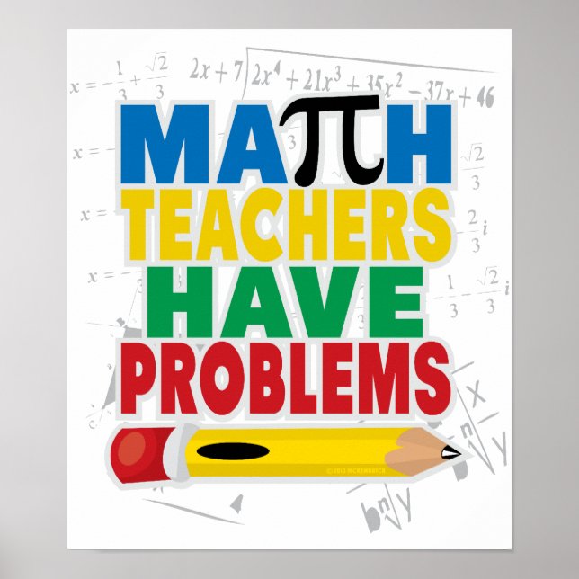 Math Teacher har problem Poster (Framsidan)