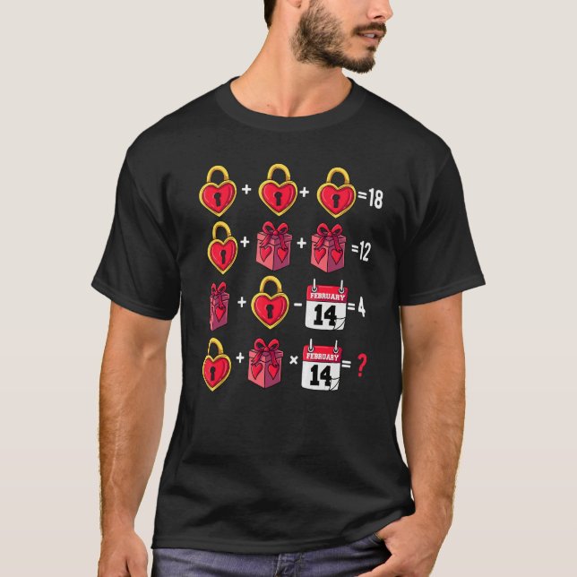 Math Teacher Humor 14th Of February Order Of Opera T Shirt (Framsida)