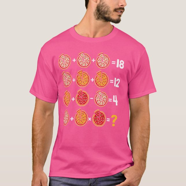 Math Teacher Humor-order om insatssegment i Piz T Shirt (Framsida)