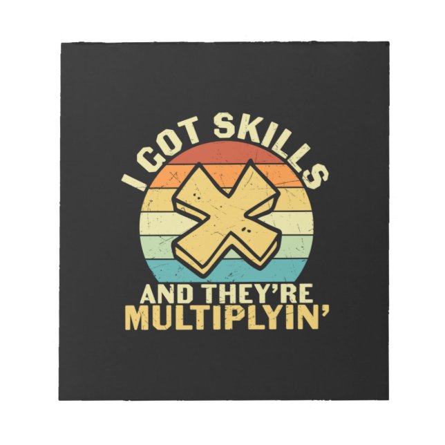 Math Teacher I Har Skills Anteckningsblock (Framsida)