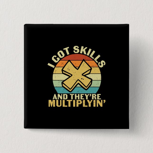 Math Teacher I Har Skills Knapp (Framsida)