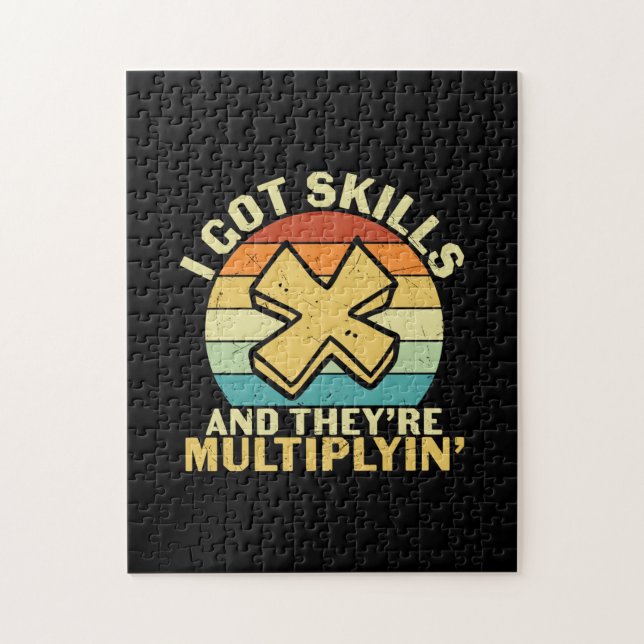 Math Teacher I Har Skills Pussel (Vertikal)