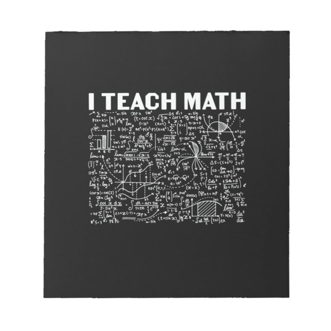 Math Teacher I Teach Math Anteckningsblock (Framsida)