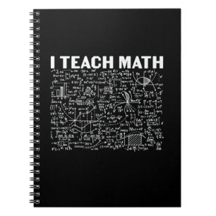 Math Teacher I Teach Math Anteckningsbok