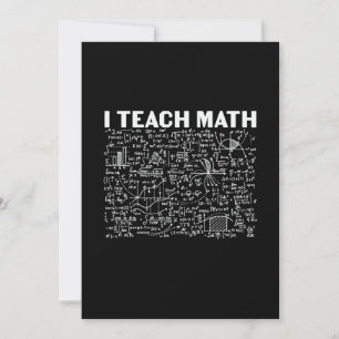 Math Teacher I Teach Math Julkort