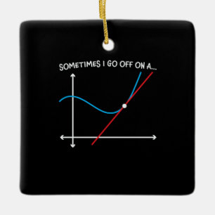 Math Teacher ibland går jag av Julgransprydnad Keramik