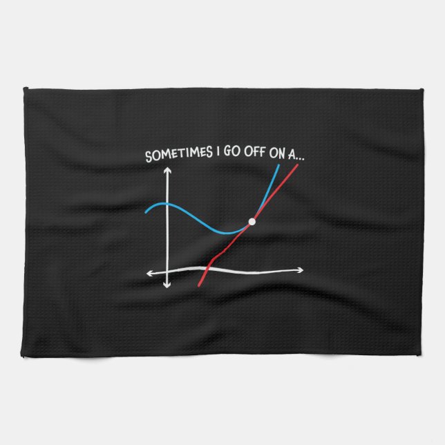 Math Teacher ibland går jag av Kökshandduk (Horisontell)