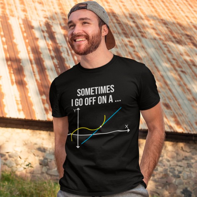 Math Teacher ibland går jag av på en tält T Shirt (Skapare uppladdad)