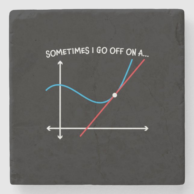 Math Teacher ibland går jag av Stenunderlägg (Framsidan)