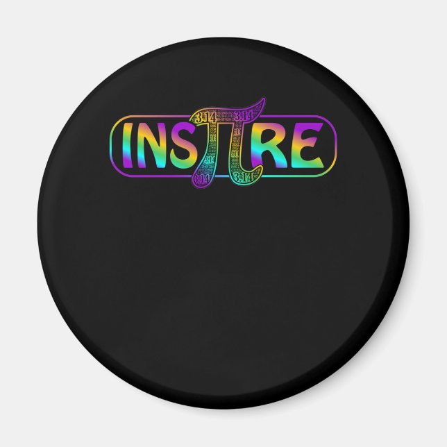 Math Teacher Inspire Mathematics Math Student Magnet (Framsidan)