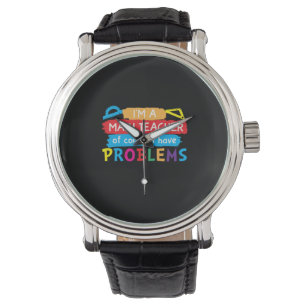 Math Teacher jag är en matlärare Armbandsur