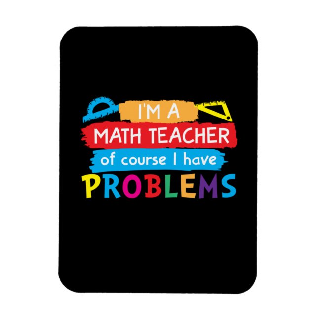 Math Teacher jag är en matlärare Magnet (Vertikal)