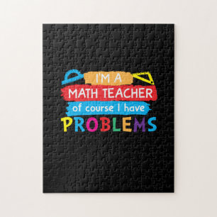 Math Teacher jag är en matlärare Pussel