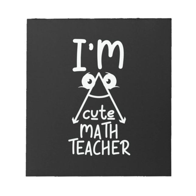 Math Teacher jag är Math Teacher Anteckningsblock (Framsida)