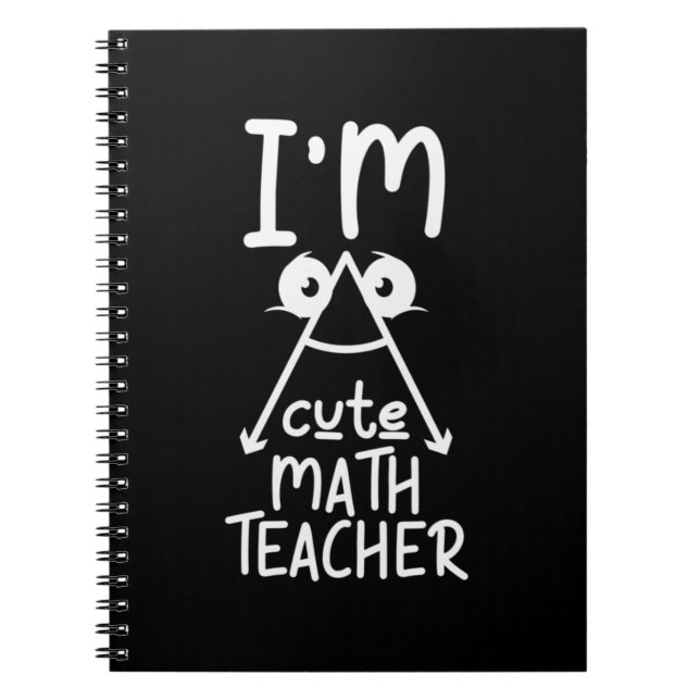 Math Teacher jag är Math Teacher Anteckningsbok (Framsidan)