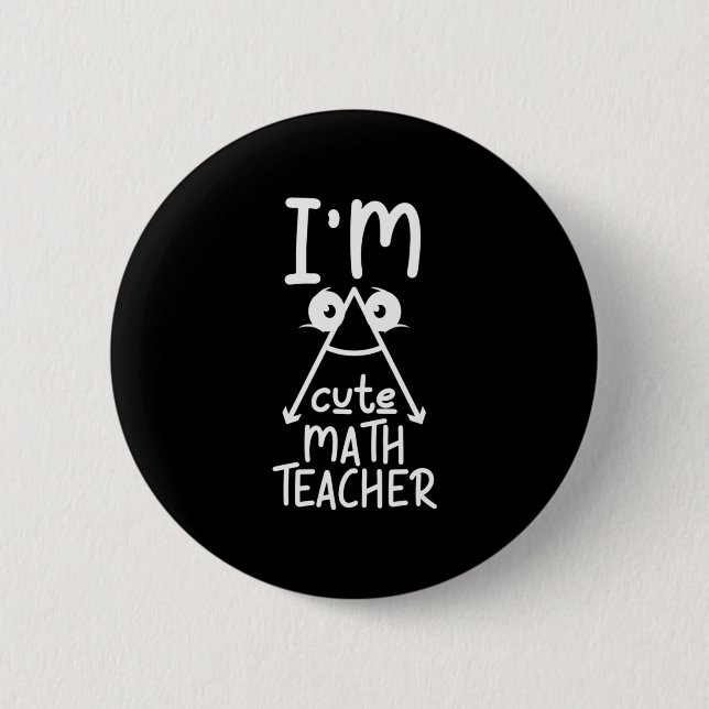 Math Teacher jag är Math Teacher Knapp (Framsida)