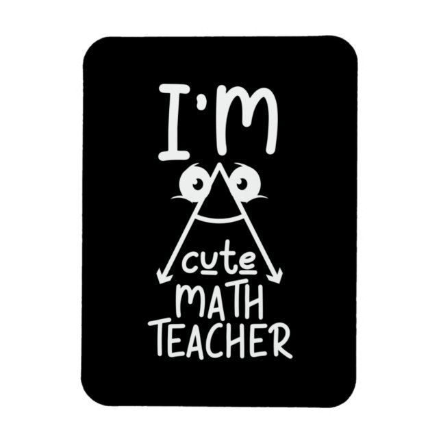 Math Teacher jag är Math Teacher Magnet (Vertikal)