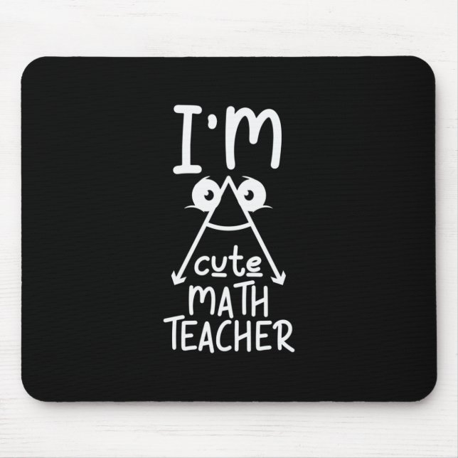 Math Teacher jag är Math Teacher Musmatta (Framsidan)
