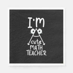 Math Teacher jag är Math Teacher Pappersservett