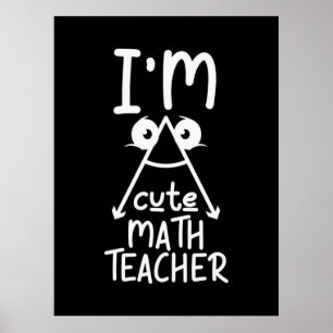Math Teacher jag är Math Teacher Poster