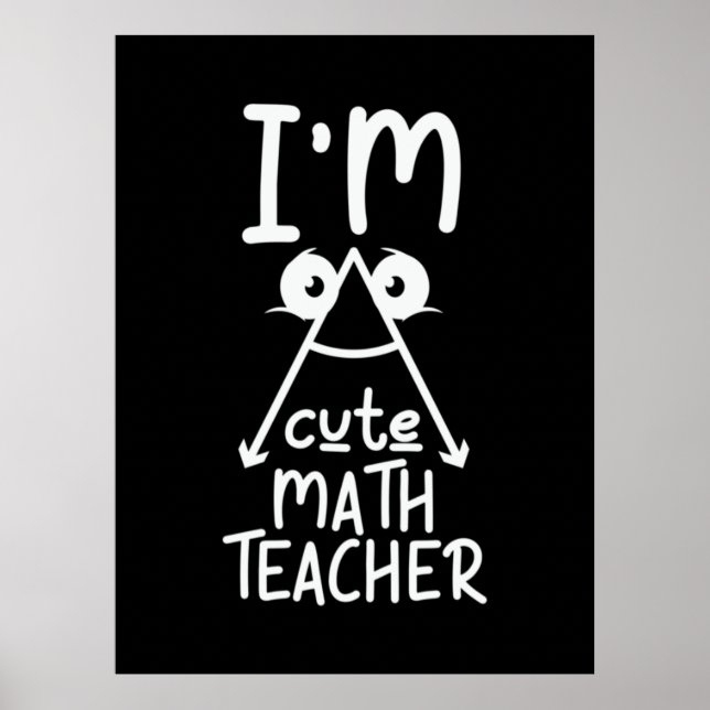 Math Teacher jag är Math Teacher Poster (Framsidan)