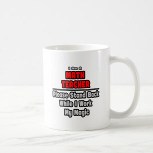 Math Teacher...jobba med min magi Kaffemugg