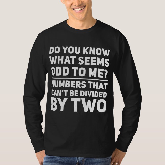 Math Teacher Jokes Sstickande lärare Studenter T Shirt (Framsida)