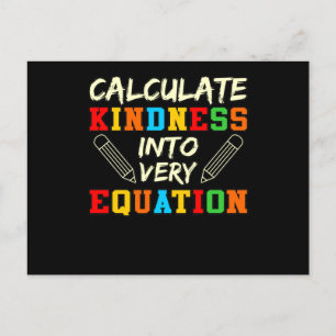Math Teacher Kindness Mathematics Math Student Inbjudan Vykort