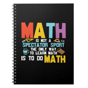 Math Teacher Math är inte en idrottsutövare Anteckningsbok