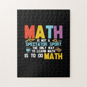 Math Teacher Math är inte en idrottsutövare Pussel
