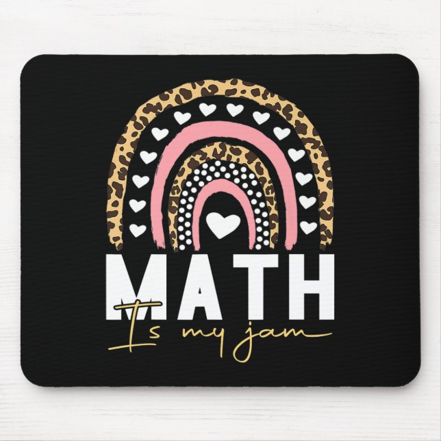 Math Teacher - Math är My Sylt Back to school Musmatta (Framsidan)