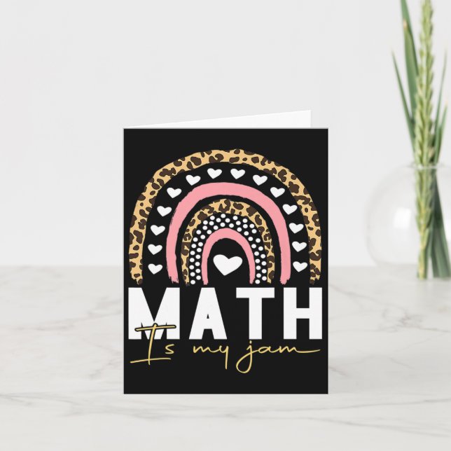 Math Teacher - Math är Sylt Kort (Framsida)