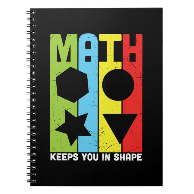 Math Teacher Math Behållor dig i form Anteckningsbok (Framsidan)