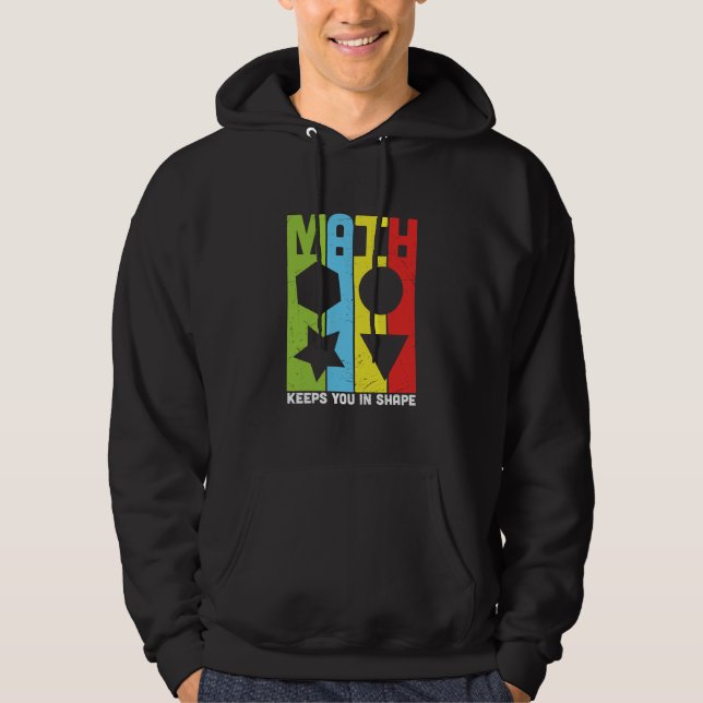 Math Teacher Math Behållor dig i form Hoodie (Framsida)