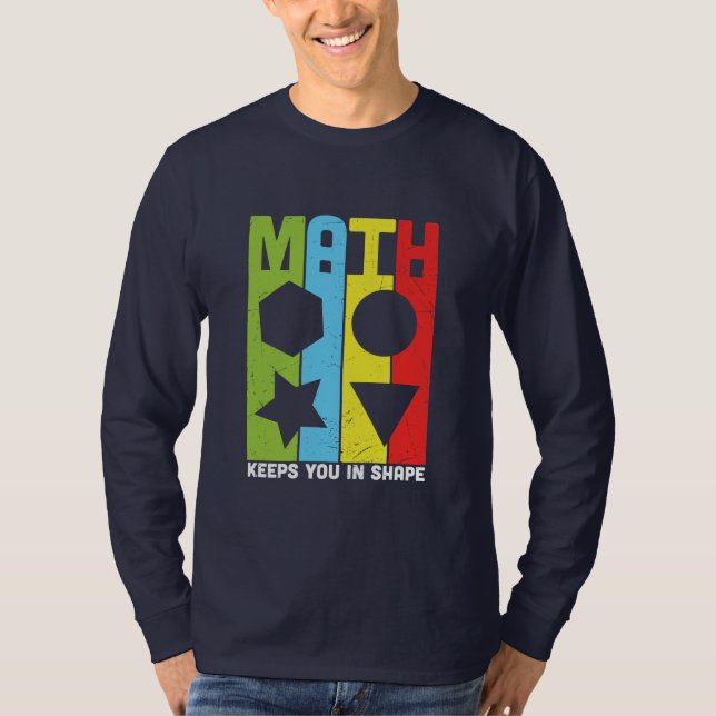 Math Teacher Math Behållor dig i form T Shirt (Framsida)