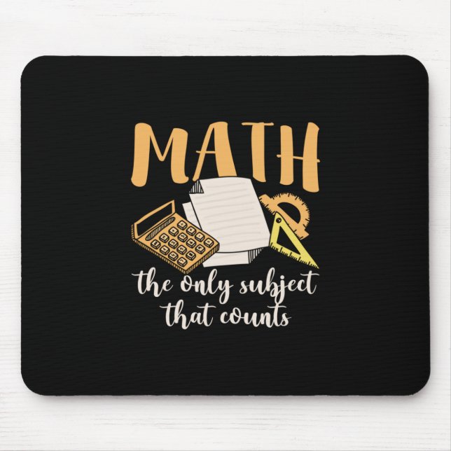Math Teacher Math, endast Subjekt Musmatta (Framsidan)
