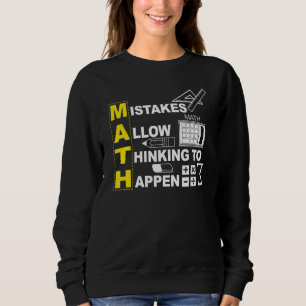 Math Teacher Math Mistakes tillåter att tänkandet T Shirt