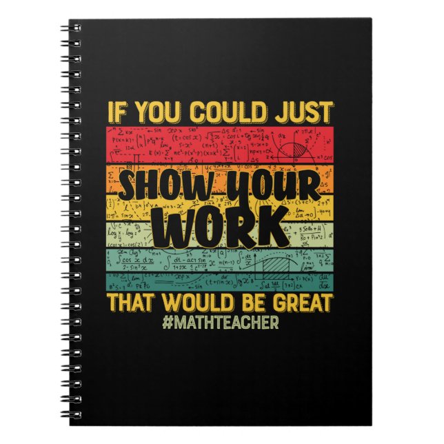 Math Teacher Math om du kan... Anteckningsbok (Framsidan)