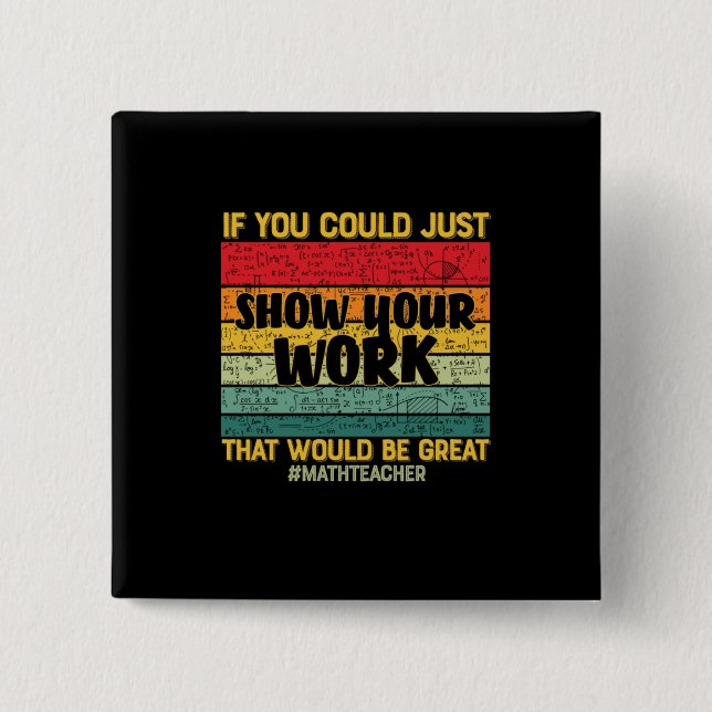 Math Teacher Math om du kan... Knapp (Framsida)