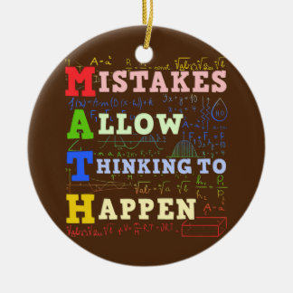 Math Teacher Math Student Mathematics Julgransprydnad Keramik