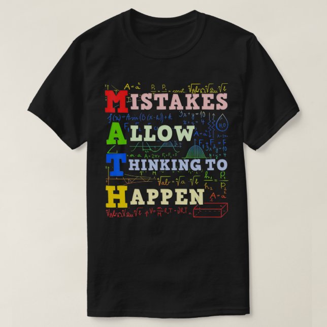 Math Teacher Math Student Mathematics  T Shirt (Design framsida)